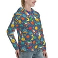thumbnail image 6 of Salouo Cartoon Space Pattern Hoodie Sweatshirts for Women, Autumn Pullover Hoodie Workout Sweat Women's Long Sleeve Preppy Sweatshirts-XX-Large, 6 of 7