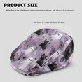 thumbnail image 4 of FUIALDOLG Polyester Flat Cap for Shopping Camping Travel, Lightweight Sun Shade Beret Hat, Halloween Black Cat Ghost, 4 of 4