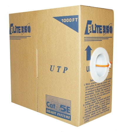 Infinity Cable CAT5E Stranded CM 100% Bare Copper  Bulk Cable 1000ft. Pull Box  Orange price history on PriceWatchPro