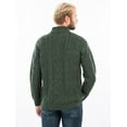 thumbnail image 5 of Men's Merino Wool Zip Neck Fisherman Sweater, 5 of 6