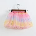 thumbnail image 5 of Efsteb Toddler Girls Layered Tutu Skirt Birthday Party Tulle Skirt Princess Sequin Dance Dress for 3-8 Years (Pink,5 Years), 5 of 5