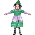 thumbnail image 3 of Kid Fancy Fairy Costume Halloween Birthday Party Green Dress+hat, 3 of 7