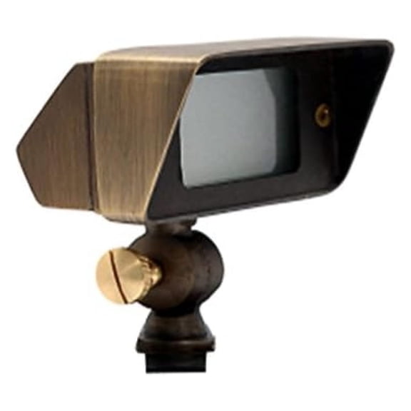 Combo Bulb   Brass Fixture. Professional Quality 12V Outdoor Landscape Light, Constructed of Solid Brass. G4 12V Flood Landscape Fixture and 1M Wire and Spike