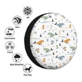 thumbnail image 4 of Fuzoiu Sea Creatures Print Universal Spare Tire Cover with Buckle Strap, Waterproof Wheel Covers for Jeep, Trailer, RV, Truck and All Car-17 inch, 4 of 6