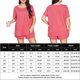thumbnail image 2 of Bermudas Conjuntos de pantalones cortos sueltos para mujer, jersey de talla grande, conjunto de pantalones cortos, ropa de casa diaria para mujer Cgtredaw Rojo T 24 para Mujer, 2 of 6