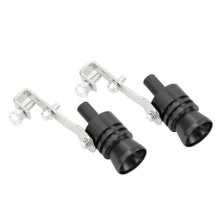 2PCS Turbo Sound Whistle Simulator, Aluminum Alloy Blow off Valve Muffler  Sound Booster for Auto Exhaust, Car Roar Maker Tail Pipe Whistle, Styling