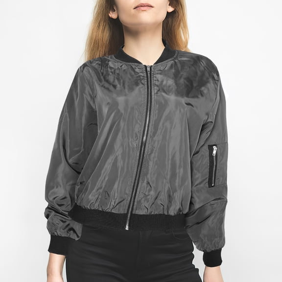 ADDHAT Windbreaker Women Lightweight Grey Functional Pockets 1Pack