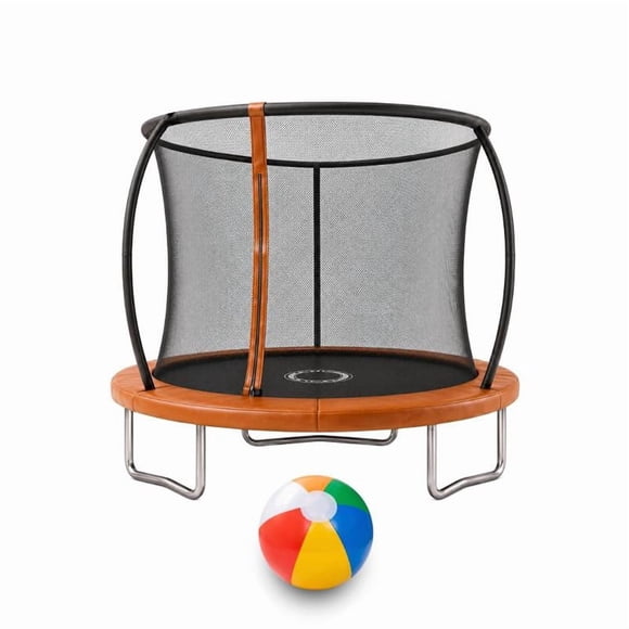 Trampolin Brincolin 08 Pies 2,44 m Con Red de Seguridad y Estructura de Acero