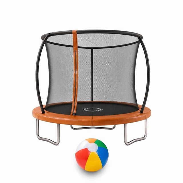 Trampolin Brincolin 08 Pies 2,44 m Con Red de Seguridad y Estructura de Acero
