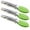 Green, variant on 3 Pcs Kitchen Tongs with Silicone Tip,Mini Metal Cooking Tongs,Non-Stick,Stainless Steel,Heat Resistant Locking Tongs for Cooking,Barbecue,Salad,Grilling,Frying (Blue,7 Inches)