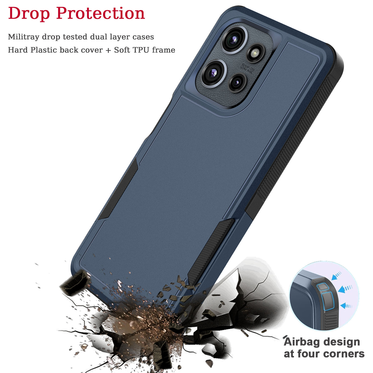 Tekcoo Motorola Moto G 5G 2025 Rugged Case photo 4
