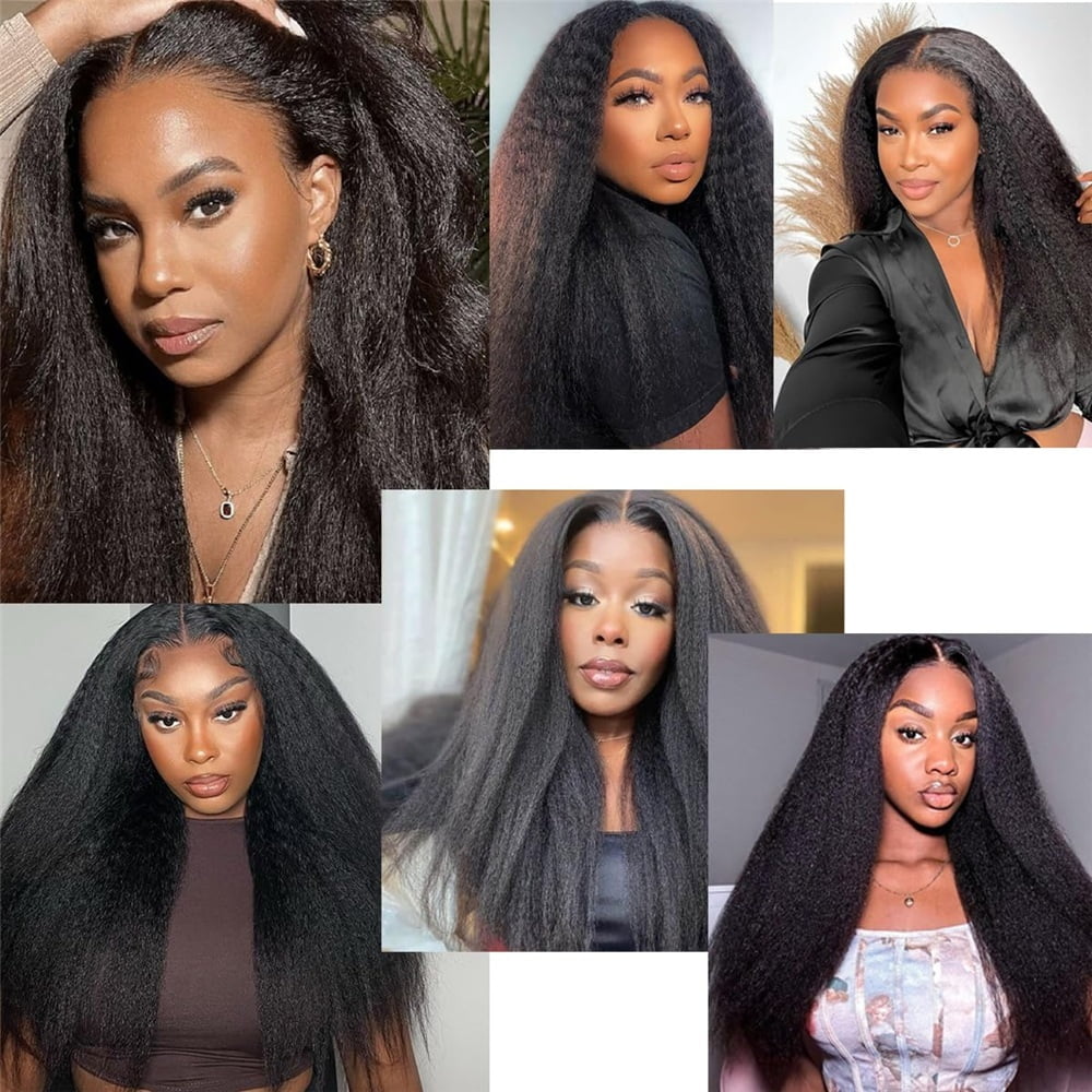 Brazilian Kinky Straight Human Hair Bundles 1/3 Pcs Yaki Straight Remy Hair Extensions