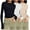 Khaki, variant on Aloohaidyvio 3 Pack Women's Casual Basic Long Sleeve Top Slim Fit Crew Neck Tight Tee Shirts