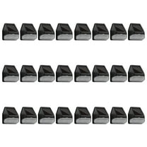 24 Pack Solar Deck Lights, Dusk-to-Dawn LED Fence Lights, Black