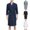Black, variant on Frnrwgo Men's Big Tall Long Sleeve Robes with Pockets Tie Waist Loose Fit Solid Color Home Pajamas