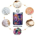 thumbnail image 6 of Yayeee 2 Pack Qtip Holder Bathroom Cotton Swab Canister with Lid Clear Dispenser Set, Light Purple Flowers, 6 of 6