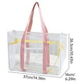 thumbnail image 2 of PVC Transparent Beach Bag, Waterproof Outdoor Tote Bag for Swimming, Grocery & Travel, Spacious Family Essentials Storage, 2 of 3
