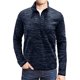 thumbnail image 1 of Txlixc Pullover de hombre, chaqueta de manga larga con cuello de color de contraste, cremallera Txlixc  moda, 1 of 6