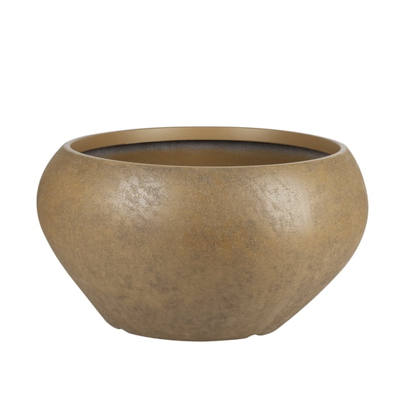 Better Homes & Gardens 23 inch Organic Planter Terracotta Plant Pot with Natural Rustic Design Large Size for Outdoor Use