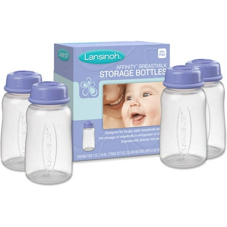 Lansinoh - Affinity Breast Milk Storage Bottles, Set of 4