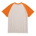thumbnail image 5 of Godokuleh Men's Raglan Baseball T Shirts Cotton Crew Neck Short Sleeve T-Shirts Casual Soft Vintage Workout Athletic Tee Shirt Orange L, 5 of 6