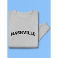 thumbnail image 3 of Nashville, Text Men Sweatshirt, Male 4X-Large, 3 of 4