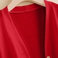 thumbnail image 5 of Jackets for Women Trendy New Plus Size Cardigan for Women Open Front Button up Lightweight Casual Soft Sweater Fall Winter Outerwear Red 4XL, 5 of 7