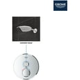 thumbnail image 3 of Grohe 29 136 Grohtherm Single Function Thermostatic Valve Trim Only - Nickel, 3 of 7