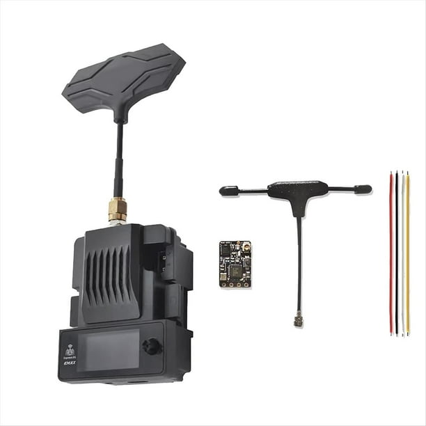 Para Link RX TX 1W Receptor + Kit Transmisor con Pantalla OLED para RC Avión FPV Drone ELRS 2.4GHz