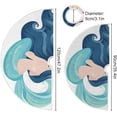 thumbnail image 3 of GZHJMY Mermaid Christmas Tree Skirt Home Decoration Large Round Christmas Tree Skirt for Holiday Party Home Christmas Day Ornaments, 35.4", 3 of 6