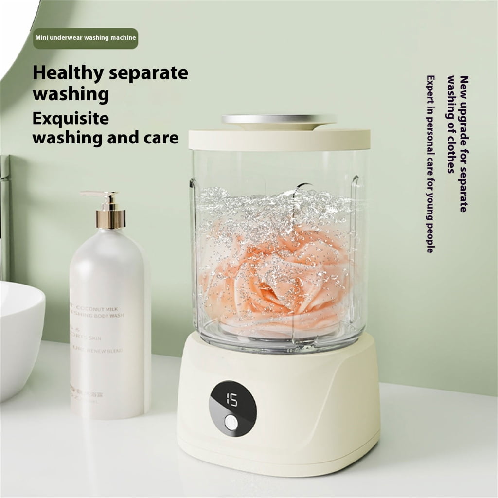 1.5L Washing Machine Portable Rechargeable Small Washing for Underwear Washer Cordless Laundry
