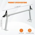thumbnail image 4 of Accreate Truck Rack, 17-29in Adjustable Ladder Rack for Truck with C-Clamps, Non-Drilling Aluminum 800 lbs Capacity Truck Bed Rack, Heavy Duty Pickup Truck Racks for Kayak, Surfboard, Lumber, Ladder, 4 of 8