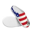 thumbnail image 3 of Picia American Astronaut Runs Forward for Women's Lamb-hug Comfy Fleece House Slippers Memory Foam, Slip-on House Shoes Indoor Outdoor-39/40, 3 of 7