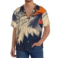 thumbnail image 1 of Fotbe American Bald Eagle A Camisa Estampada de Manga Corta para Hombre, Casual de Verano, Estilo Playero, Sin Arrugas-Medium, 1 of 5