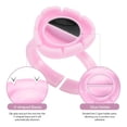 thumbnail image 3 of Anneaux de Colle 100 Pcs Gobelets de Colle Intelligents Support de Colle pour Cils Gobelet d'Éventail pour Extensions de Cils Fournitures, Rose, 3 of 6