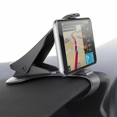 KABOER Clip On Car HUD GPS Dashboard Mount Cell Phone Holder Nonslip Stand Soft (Best Glue For Car Dashboard)