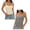 Grey & Beige, variant on YUEHUA 2-Pack Women's Lace Cami Y2K U Neck Spaghetti Strap Sleeveless Lace Tank Top Camisole Shirts