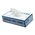 thumbnail image 4 of 100x Transparent PVC Plastic Disposable Gloves for Restaurant Latex Gloves L, 4 of 8