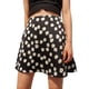 thumbnail image 1 of Gibobby faldas largas de satén de talle con falda con estampado de leopardo floral rosa europeo y americano(Negro, S), 1 of 5