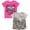 Pink / gray, variant on Monster Jam Grave Digger El Toro Loco Megalodon Truck 2 Pack T-Shirts Toddler to Big Kid