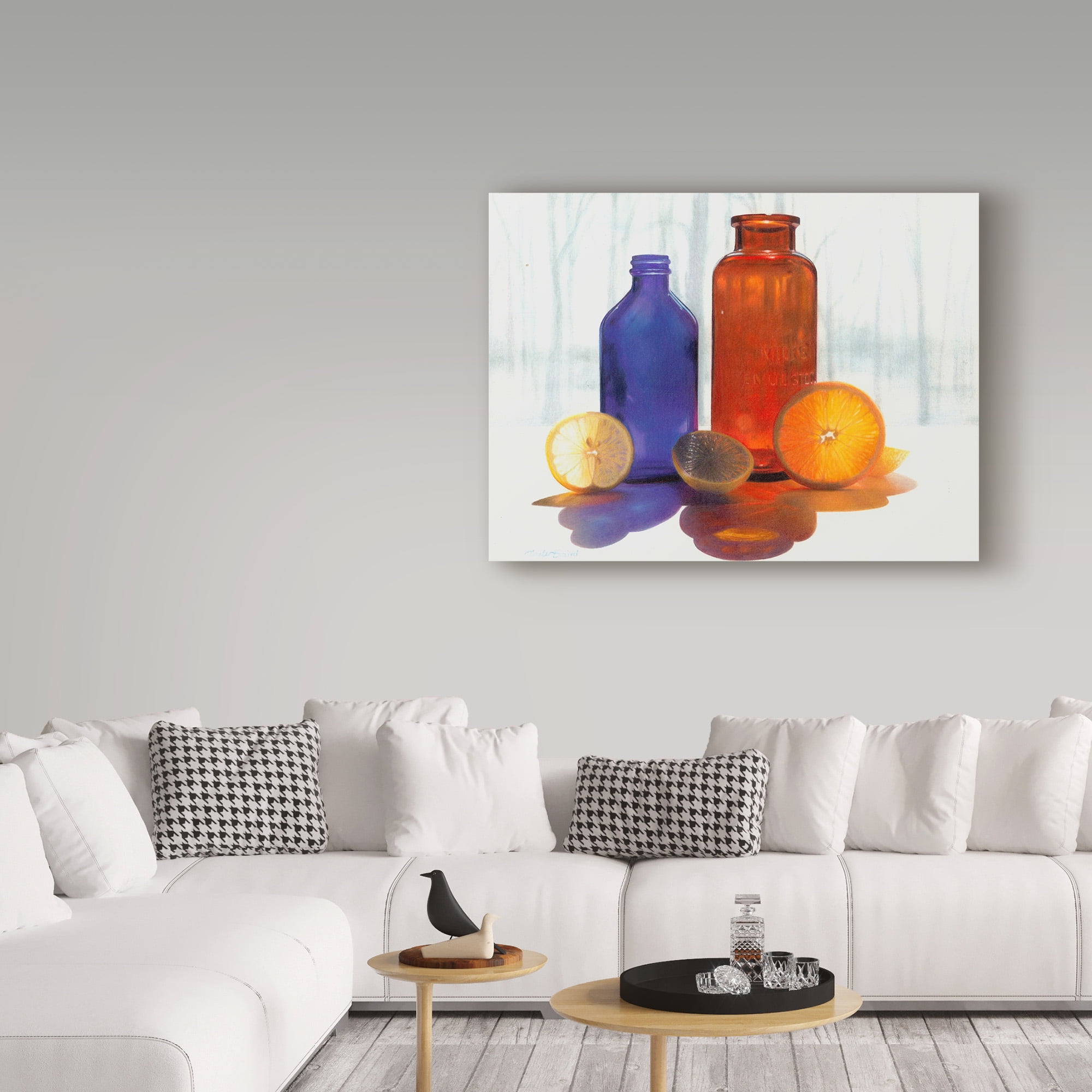 Trademark Fine Art 'Bottles and Slices final' Canvas Art by Cecile Baird