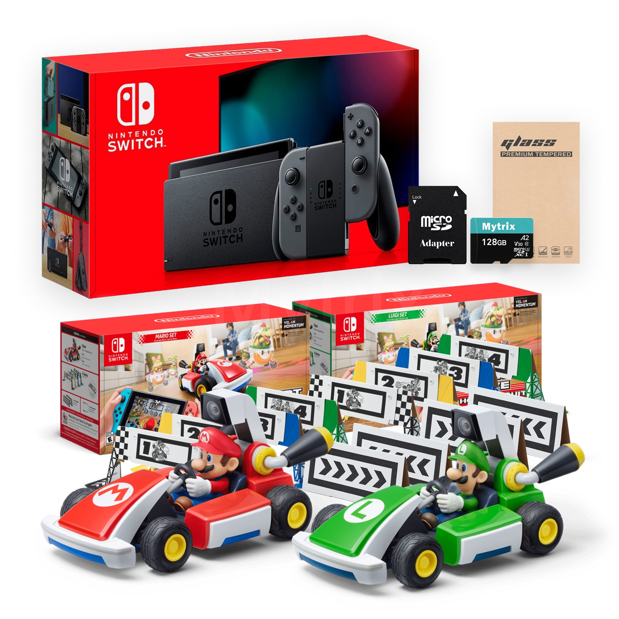 Nintendo Switch Console and Kart Holiday Combo Nintendo Switch Gray