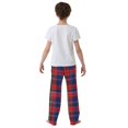 thumbnail image 5 of FORMRS Kids Pajama Pants with Pockets Size 6-8Y Boys Lounge Sleep Bottoms, Red Green Pattern, 5 of 8