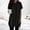F-729Black, variant on ZHOGXU Women's Hooded Top With Pockets Short Sleeve Drawstring Solid Color Comfortable Fashion T Shirt For Casual Daily Wear,Army Green,L