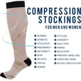 thumbnail image 4 of FREEAMG Marble Compression Socks for Men & Women Knee High Stockings for Running, Sport, Hiking & Travel, 4 of 7