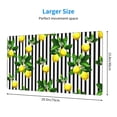 thumbnail image 3 of Balery Lemons On Striped Mouse Pad ,15.8x29.5 In Large Gaming Mouse Pad Desk Mat Long Non-Slip Rubber Stitched Edges,Waterproof Mousepad Desk Mat For Gamer Office Home, 3 of 9