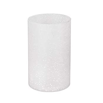 Frosted Seeded Glass Shade Cylinder, Replacement Frosted Glass Shade Floor Lamp