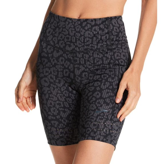 Women's Brooks 221525 Method 8 Inch Short Tight (Black/Cosmic Cheetah M)