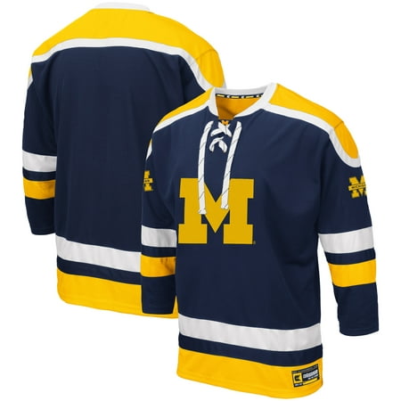Michigan Wolverines Colosseum Big & Tall Mr. Plow Hockey Jersey Sweater -