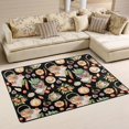 thumbnail image 2 of Dreamtimes Watercolor Autumn Harvest Area Rug 72x48in Fall Vegetables Fruit Non-Slip Floor Carpet Comfort Floor Mats Decor for Indoor Living Dining Room and Bedroom Area, 2 of 5